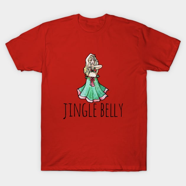 Jingle Belly Dancer T-Shirt by bubbsnugg